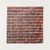 Tenture Mur de briques rouges maçonnerie de pierres (Devant)
