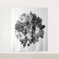 Mur de crâne floral vintage suspendu