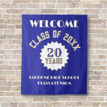 Mur de fête de la réunion de classe des 20 ans