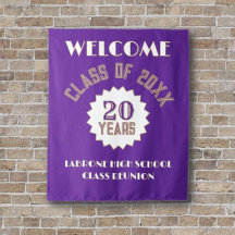 Mur de fête de la réunion de classe des 20 ans