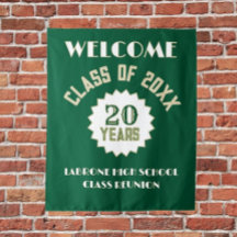 Mur de fête de la réunion de classe des 20 ans