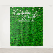 Tenture Mur de feuillage de verdure pour mariage photo fon (Devant)
