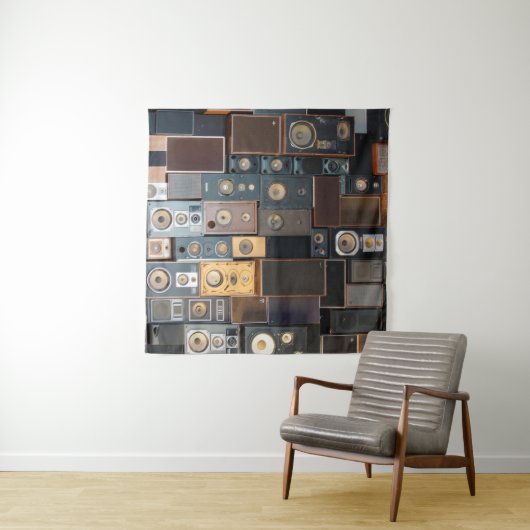 Tenture Mur de haut-parleurs (En situation (horizontale))