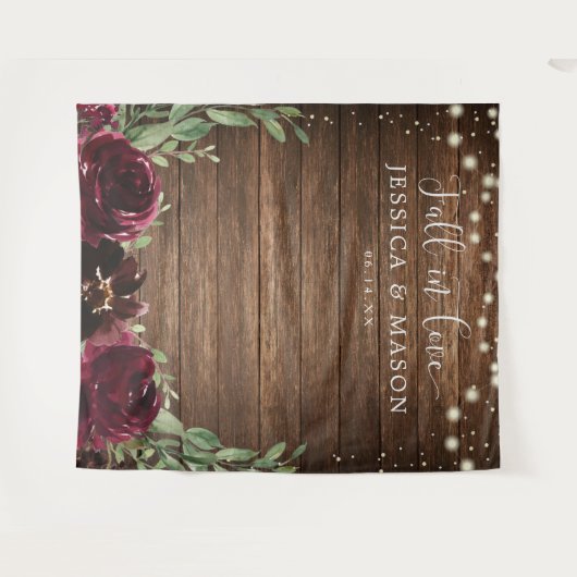 Tenture Mur de la Bourgogne en bois rustique (Devant (Horizontal))