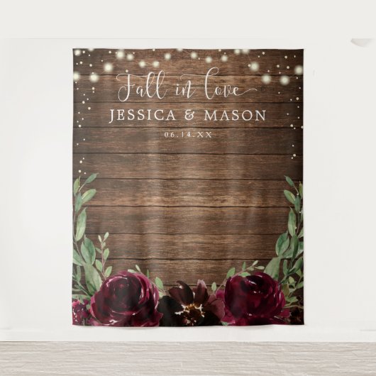 Tenture Mur de la Bourgogne en bois rustique (Devant)