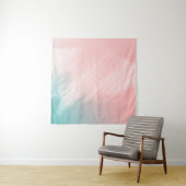 TENTURE MUR DE PASTEL ET DE MINT ABSTRAITS (En situation (horizontale))