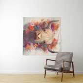 Tenture Mur de vache Highland (En situation (horizontale))