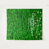 Tenture Mur de verdure avec guirlande lumineuse pour showe (Devant (Horizontal))