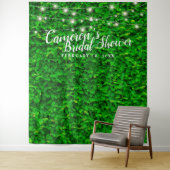 Tenture Mur de verdure avec guirlande lumineuse pour showe (En situation)