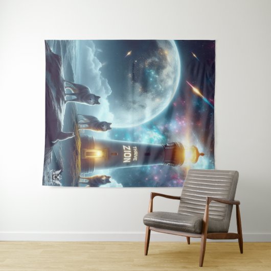 Tenture Mur de zion de l'équipe (En situation (horizontale))