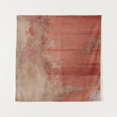 TENTURE MUR EN BÉTON ROUGE ET BLANC (Devant (Horizontal))