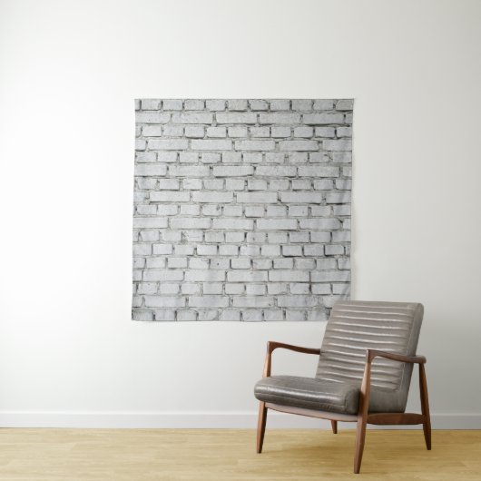 TENTURE MUR EN BRIQUE BLANC (En situation)