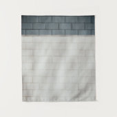 Tenture Mur en brique blanche (Devant)