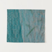 Tenture Mur en brique bleue et blanche (Devant (Horizontal))