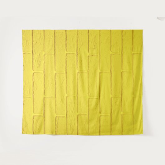 Tenture mur en brique jaune (Devant (Horizontal))
