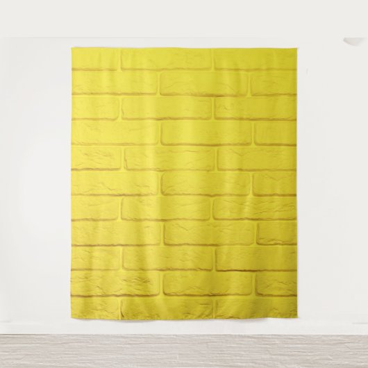 Tenture mur en brique jaune (Devant)