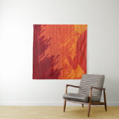 Tenture Mur en brique rouge et orange (En situation (horizontale))