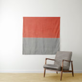 Tenture Mur peint en gris et orange (En situation)