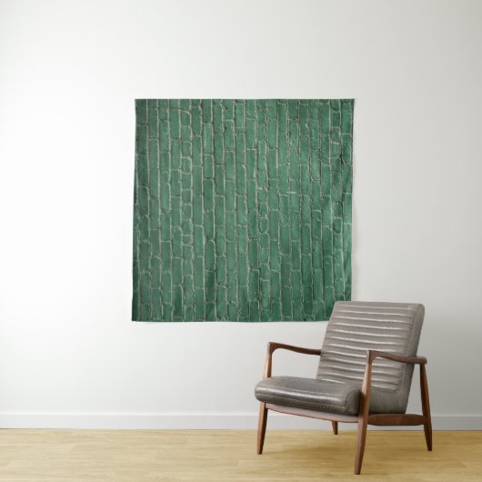Tenture Mur peint en vert (En situation (horizontale))