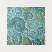 Tenture Mur plâtre texture transparente avec motif tourbil (Devant (Horizontal))