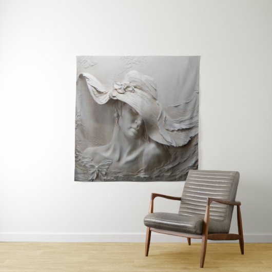 Tenture murale 3d illusion 3d, arrière - plan, art, murale (En situation)