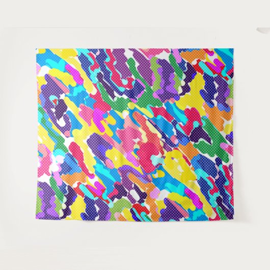 Tenture Murale Abstrait multicolore (Devant (Horizontal))