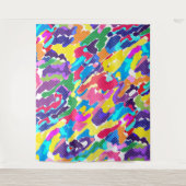 Tenture Murale Abstrait multicolore (Devant)