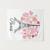 Tenture Murale Amour de Paris, France (Devant (Horizontal))