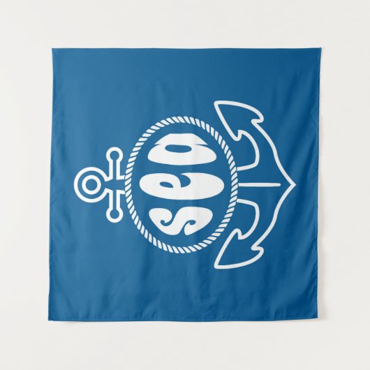 Tenture Murale Ancre et la mer (Devant)