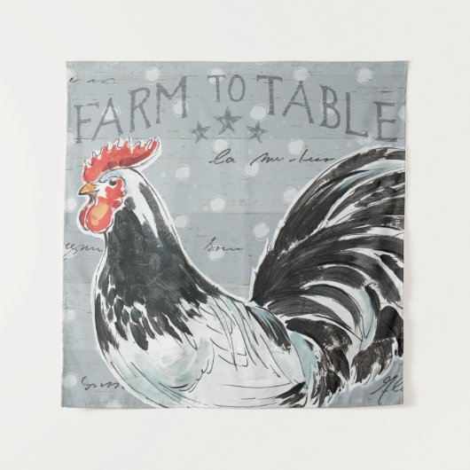 Tenture Murale Appel III de coqs (Devant (Horizontal))