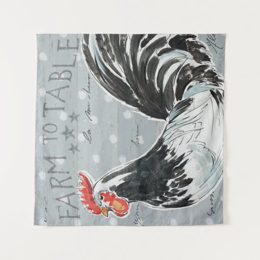 Tenture Murale Appel III de coqs (Devant)