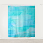 Tenture Murale Aquarelle Abstrait Bleu Hawaïen Surf Moon (Devant)