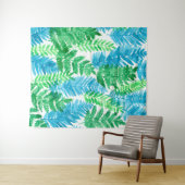 Tenture Murale Aquarelle de fougère (En situation (horizontale))