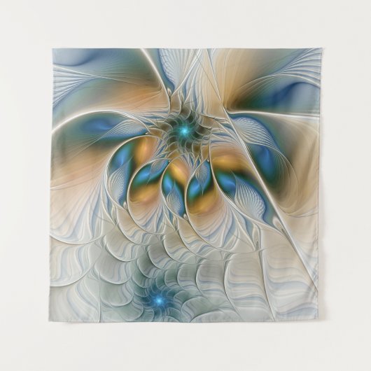 Tenture Murale Art Fractal De L'Imaginaire Abstrait En Plein Esso (Devant)