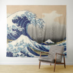 Tenture Murale Art vintage La Grande Vague Au Large De Kanagawa<br><div class="desc">Art japonais vintage La Grande vague au large de Kanagawa ou la vague .. oeuvre d'art étonnante dans le style ukiyo-e par un grand maître Katsushika Hokusai .. art vintage sur la tapisserie murale de Ricaso</div>