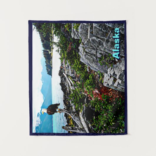 Tenture Murale Bald Eagle Sur La Côte De L'Alaska (Devant)