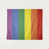 Tenture Murale Bandes arc-en-ciel (Devant (Horizontal))