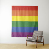 Tenture Murale Bandes arc-en-ciel (En situation)