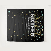 Tenture Murale bannière de fond pour Photobooth d'anniversaire sw (Devant (Horizontal))