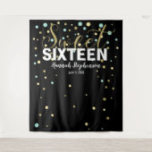 Tenture Murale bannière de fond pour Photobooth d'anniversaire sw (Devant)