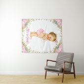 Tenture Murale Bannières de Baby Shower Rose Gold pour Fonds (En situation (horizontale))