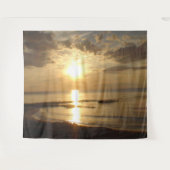 Tenture Murale Beau coucher de soleil océanique Billow Nuages Tap (Devant (Horizontal))