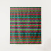 Tenture Murale Beau Motif coloré Wavy Stripe (Devant)