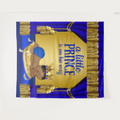 Tenture Murale Bleu Gold Ethnic Prince Baby shower (Devant (Horizontal))