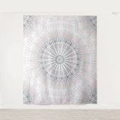 Tenture Murale Blush Gris Neutre Bohème Mandala (Devant)