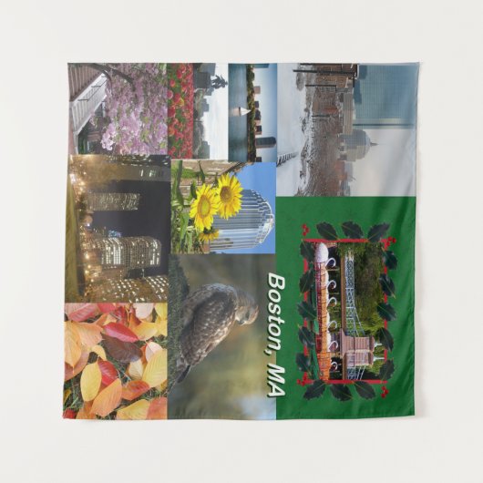 Tenture Murale Boston, Massachusetts (Devant (Horizontal))