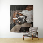 Tenture Murale Boxer (En situation)