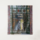 Tenture Murale Brick Wall Broché Fenêtre Graffiti Mur Art (Devant)