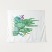 Tenture Murale Cactus, aquarelle (Devant (Horizontal))
