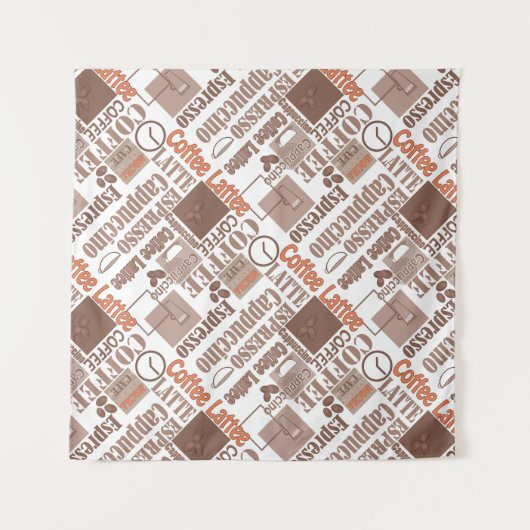 Tenture Murale Café préféré (Devant (Horizontal))